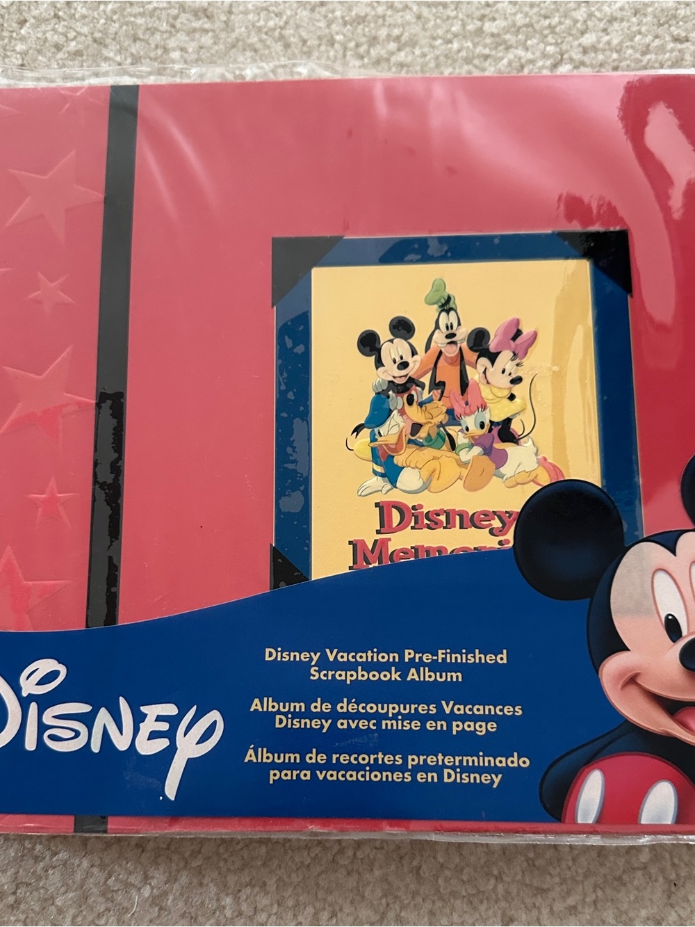 Disney Pink Mickey & Friends Vacation Scrapbook Album